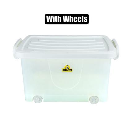 PLASTIC STORAGE BOX WITH WHEELS