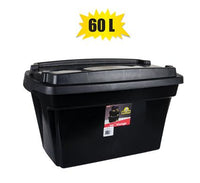 TOUGH TOTE 60L BLACK STORAGE BOX