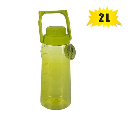 WATER BOTTLE PL 2L WITH HANDLE