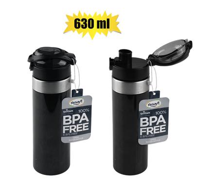 TRITAN BLACK WATER BOTTLE 630ml