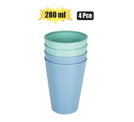 PACK OF 4 DRINKWARE 280ML