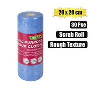 MULTI-PURPOSE SCRUB CLOTH ROLL 30pc