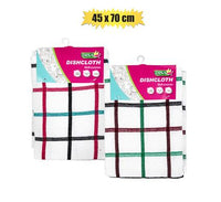 TERRY CHECK COTTON DISH CLOTH