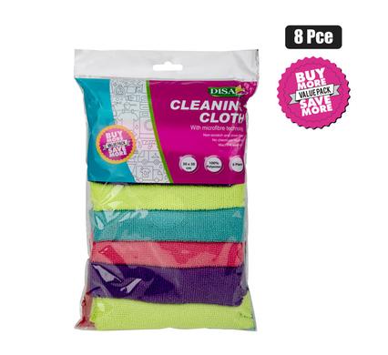 MICROFIBRE CLEANING CLOTH PACK OF 8