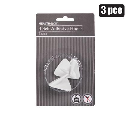 PACK OF 3 ADHESIVE HOOKS