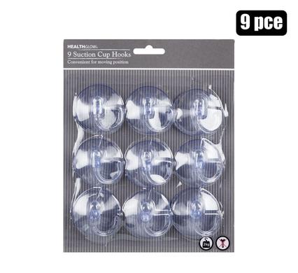 PACK OF 9 SUCTION HOOKS