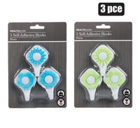 PACK OF 3 ADHESIVE HOOKS