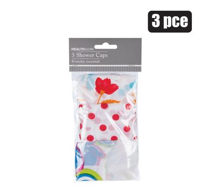 SHOWER CAP PACK OF 3