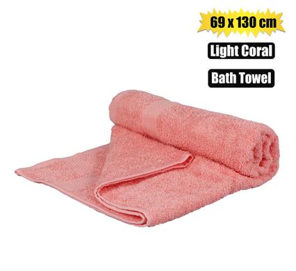 BATH TOWEL 69x130cm LIGHT CORAL