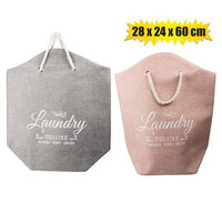 LAUNDRY BAG ROPE HANDLES 28x24x60cm