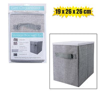 STORAGE BOX NON-WOVEN WITH LID 19x26x26cm