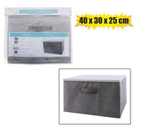 STORAGE BOX NON-WOVEN WITH LID 40x30x25cm