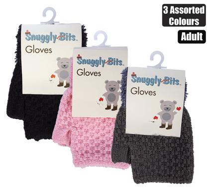 ADULT GLOVES OPEN FINGERS WITH CUFF