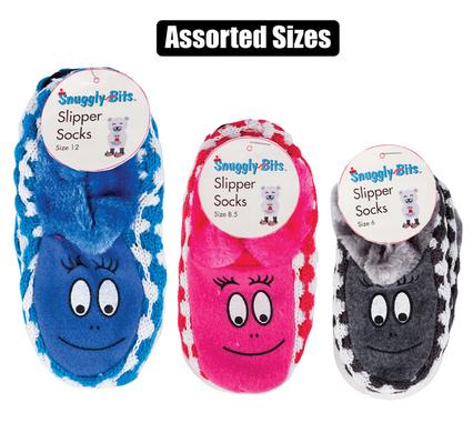SOCKS SLIPPER KIDS INDOOR SZES 6-12