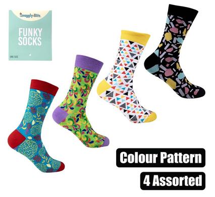 UNISEX COLOUR PATTERN SOCKS