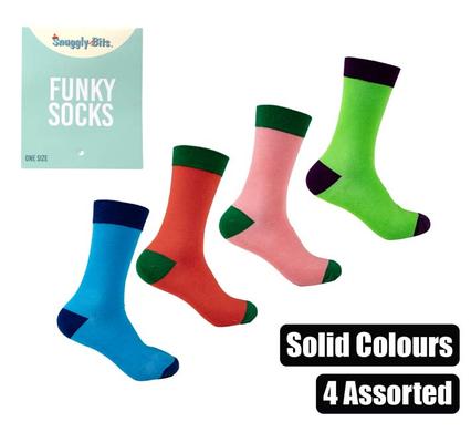 UNISEX SOLID PLAIN SOCKS