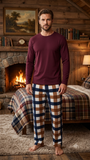 20 X Mens Winter Pyjama 2pc Set Wholesale