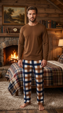 20 X Mens Winter Pyjama 2pc Set Wholesale