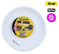 PACK OF 50 PICNIC PAPER PLATES 23cm