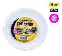 PACK OF 50 PICNIC PAPER PLATES 18cm