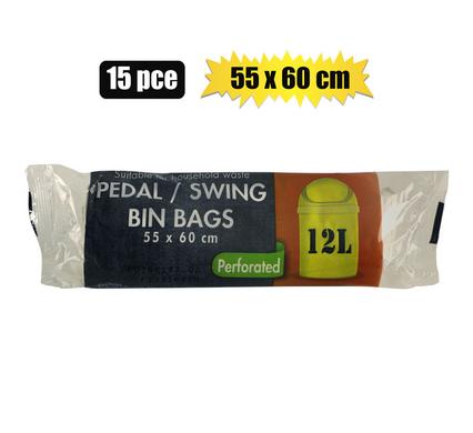 PACK OF 15 PEDAL/SWING REFUSE BAGS