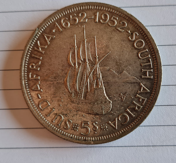 1952 SOUTH AFRIKA 5S COIN