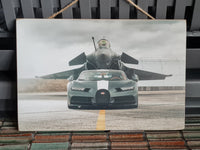 Bugatti Fighter Jet Wooden Picture Frame