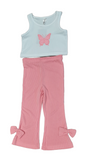 Girls Summer Fashion 2pc Butterfly Set Wholesale 50 Units