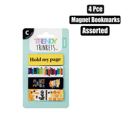 TRENDY MAGNETIC BOOKMARK PACK OF 4