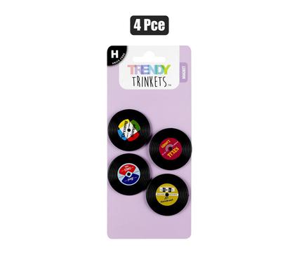 TRENDY LP TURN TABLE MAGNET PACK OF 4