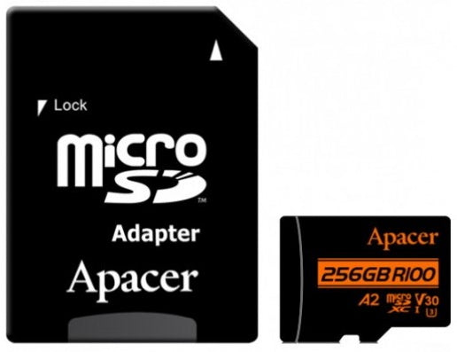 Apacer 256GB Class 10 MicroSD with Adapter