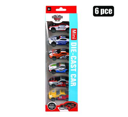 DIE CAST RACE CAR SET BOX OF 6