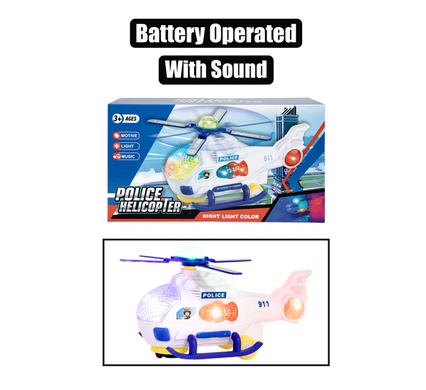 POLICE HELICOPTER TOY 20cm