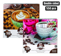BREAK TIME DOUBLE SIDED JIGSAW PUZZLE 550PC