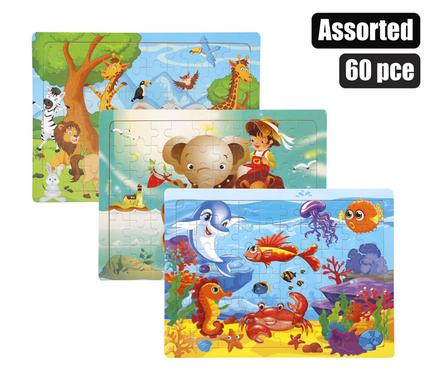 JIGSAW WOOD PUZZLE 60pc