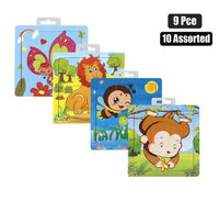 KIDS WOOD PUZZLE 9pc