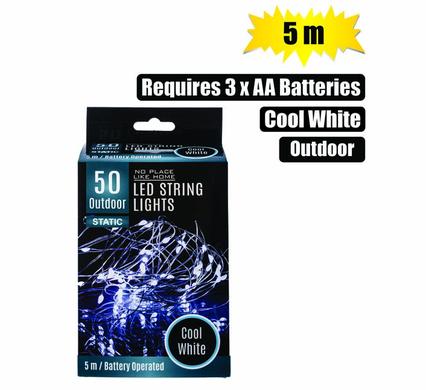 LED String Lights 50 Cool White