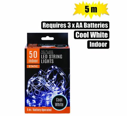 LED String Light X 50 Cool White 5 Metre