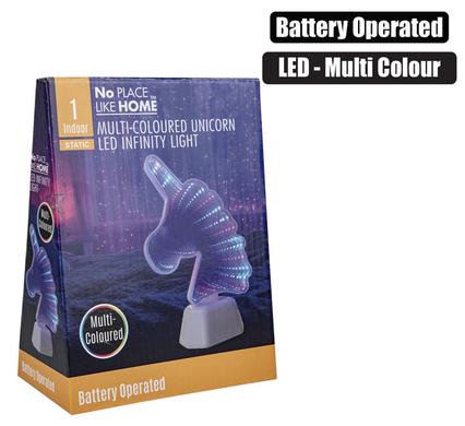 MULTI-COLOURED UNICORN LED INFINITY LIGHT