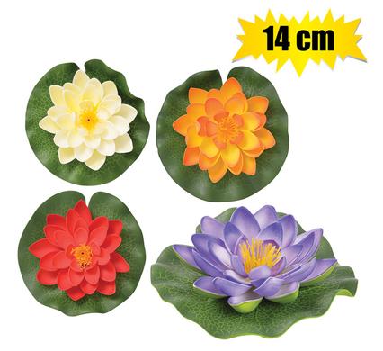 FLOWER FLOATING LOTUS 14CM ASSORTED