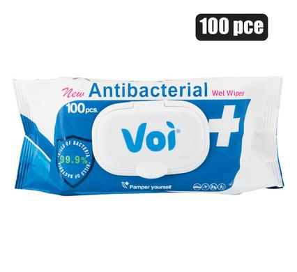 ANTIBACTERIAL WET WIPES PACK OF 100