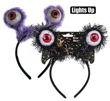 SCARY LIGHT UP EYES HEADBAND