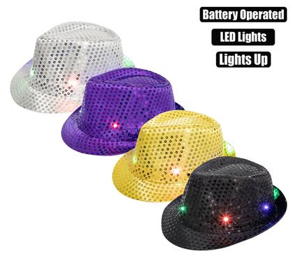 PARTY SEQUIN LIGHT-UP HAT