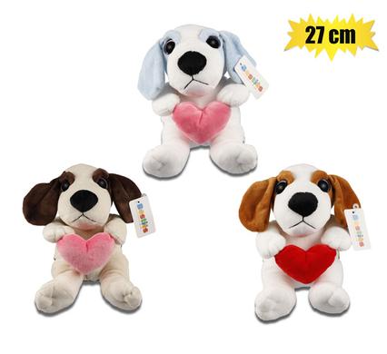 PLUSH LOVE DOGGY WITH HEART