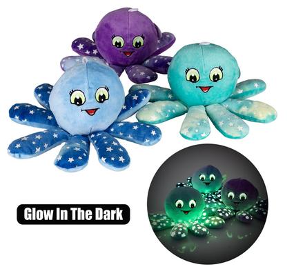 PLUSH GLOW IN THE DARK OCTOPUS