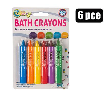 BATH CRAYONS PACK OF 6
