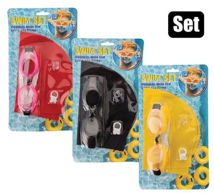 SWIM CAP & GOGGLE SET