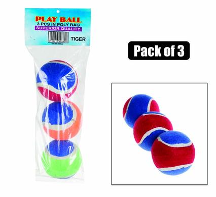 PACK OF 3 PLAY TENNIS BALLS