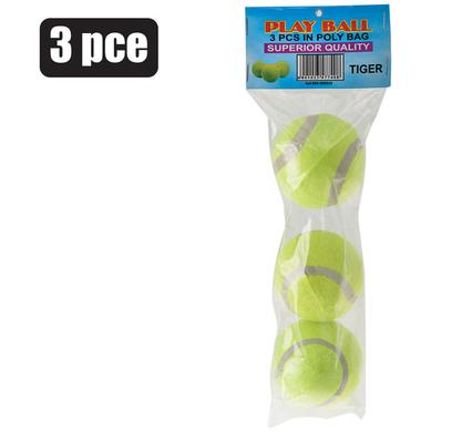 PACK OF 3 PLAY TENNIS BALLS