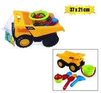 BEACH TRUCK WITH TILT & ACCESSORIES 37x21cm